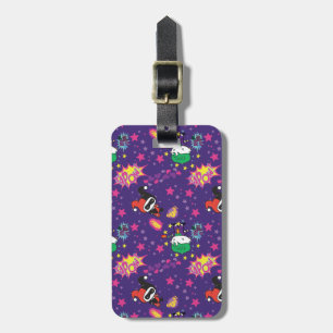 Chibi Joker and Harley Pattern Luggage Tag