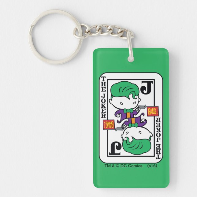 Chibi Joker Playing Card Keychain (Front)