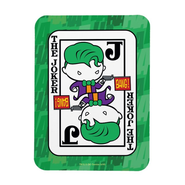 Chibi Joker Playing Card Magnet (Vertical)