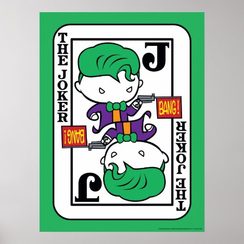 Chibi Joker Playing Card Poster