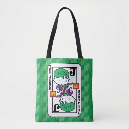 Chibi Joker Playing Card Tote Bag