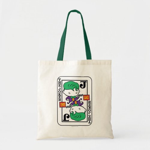 Chibi Joker Playing Card Tote Bag
