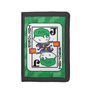 Chibi Joker Playing Card Trifold Wallet