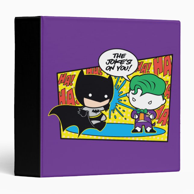 Chibi Joker Pranking Chibi Batman Binder (Front/Spine)