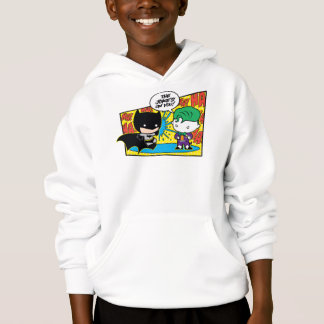 Chibi Joker Pranking Chibi Batman Hoodie