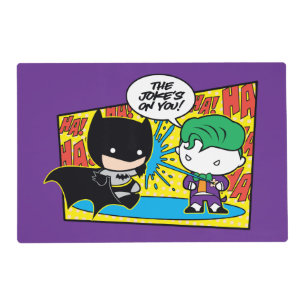 Chibi Joker Pranking Chibi Batman Placemat