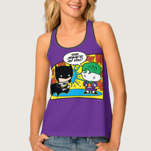 Chibi Joker Pranking Chibi Batman Tank Top