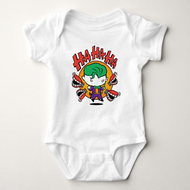 Chibi Joker With Toy Teeth Baby Bodysuit (Front)