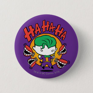 Chibi Joker With Toy Teeth Button