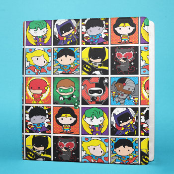 Chibi Justice League Character Pattern Binder by justiceleague at Zazzle