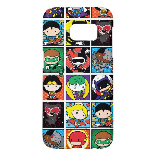 Chibi Justice League Character Pattern Samsung Galaxy S7 Case