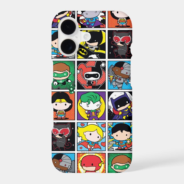 Chibi Justice League Character Pattern Iphone Case (Back)
