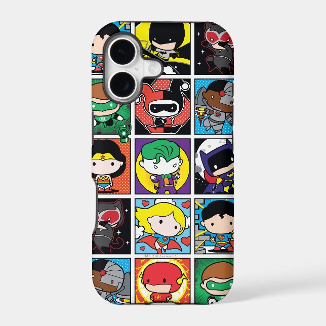 Chibi Justice League Character Pattern Iphone Case (Back)