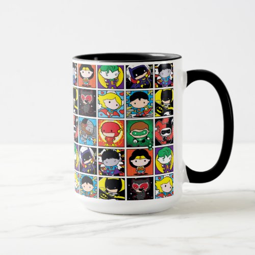Chibi Justice League Character Pattern Mug