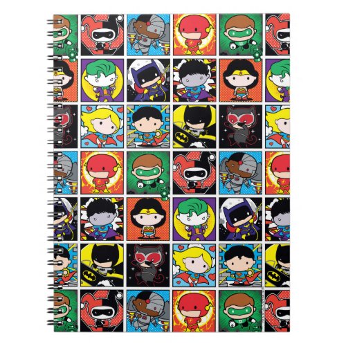 Chibi Justice League Character Pattern Notebook