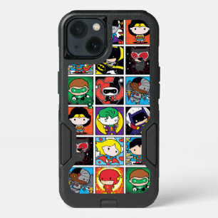 Chibi Justice League Character Pattern iPhone 13 Case