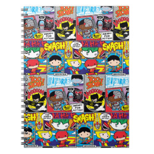 Chibi Justice League Comic Book Pattern