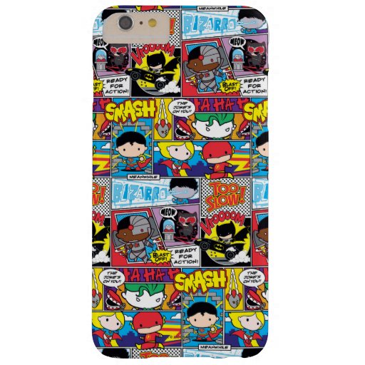 Chibi Justice League Comic Book Pattern Barely There iPhone 6 Plus Case