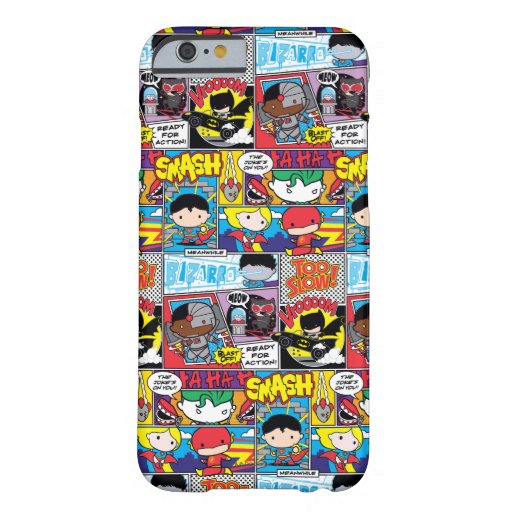 Chibi Justice League Comic Book Pattern Barely There iPhone 6 Case