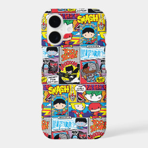 Chibi Justice League Comic Book Pattern iPhone 17 Case