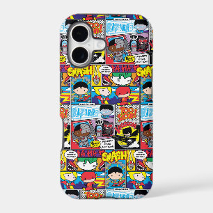 Chibi Justice League Comic Book Pattern iPhone 17 Case