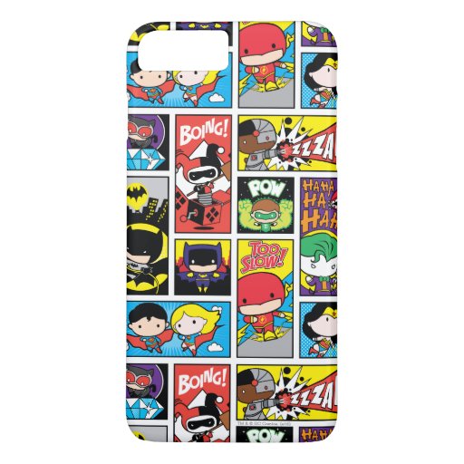 Chibi Justice League Compilation Pattern iPhone 8 Plus/7 Plus Case