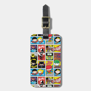 Chibi Justice League Compilation Pattern Luggage Tag