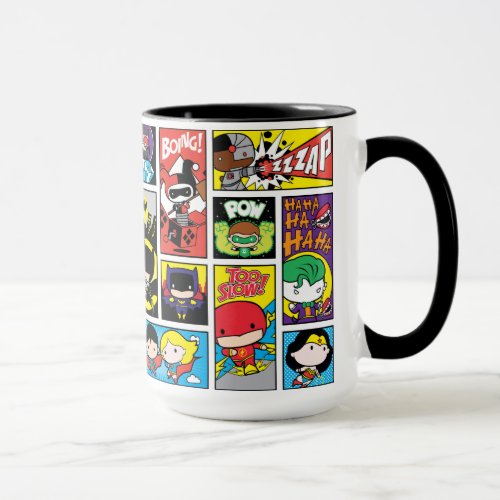 Chibi Justice League Compilation Pattern Mug