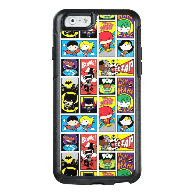 Chibi Justice League Compilation Pattern Otterbox iPhone Case (Back)