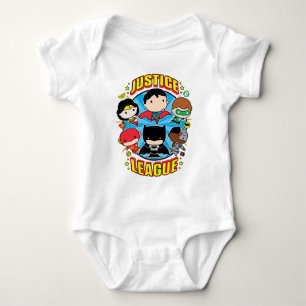 Chibi Justice League Group Baby Bodysuit