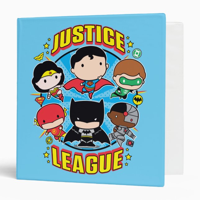 Chibi Justice League Group Binder (Front/Inside)