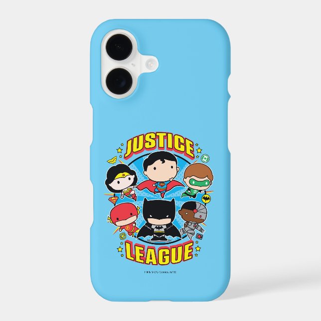 Chibi Justice League Group Case-Mate iPhone Case (Back)
