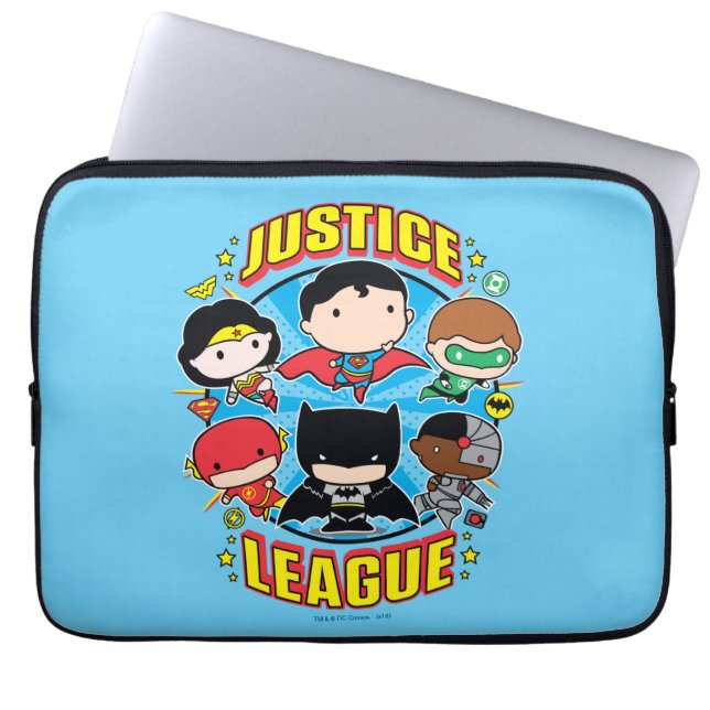 Chibi Justice League Group Laptop Sleeve (Front)