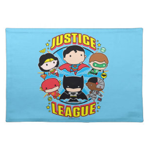 Chibi Justice League Group Placemat