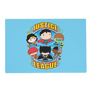 Chibi Justice League Group Placemat