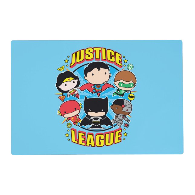 Chibi Justice League Group Placemat (Front)