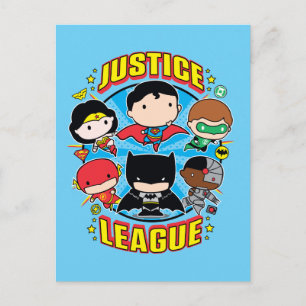 Chibi Justice League Group Postcard