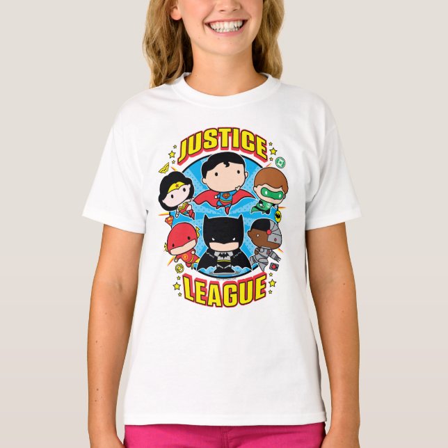 Chibi Justice League Group T-Shirt (Front)