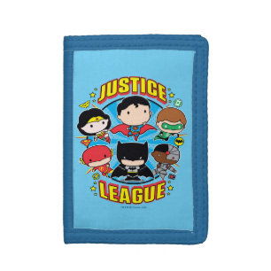 Chibi Justice League Group Tri-fold Wallet