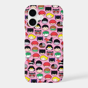 Chibi Justice League Head Pattern iPhone 17 Case