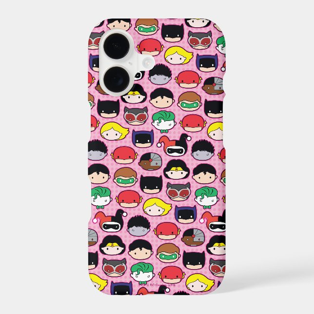 Chibi Justice League Head Pattern Iphone Case (Back)
