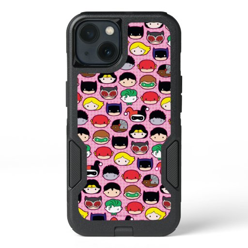 Chibi Justice League Head Pattern iPhone 13 Case