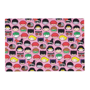 Chibi Justice League Head Pattern Placemat