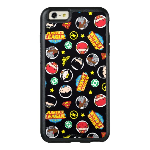 Chibi Justice League Heroes and Logos Pattern OtterBox iPhone 6/6s Plus Case