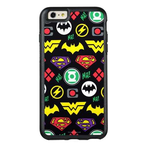 Chibi Justice League Logo Pattern OtterBox iPhone 6/6s Plus Case
