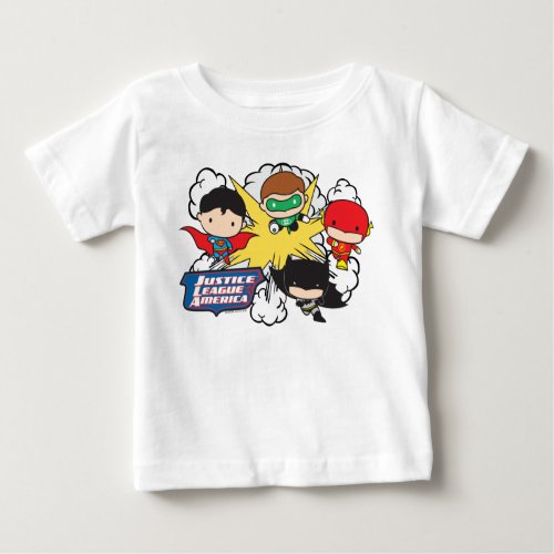 Chibi Justice League of America Explosion Baby T_Shirt