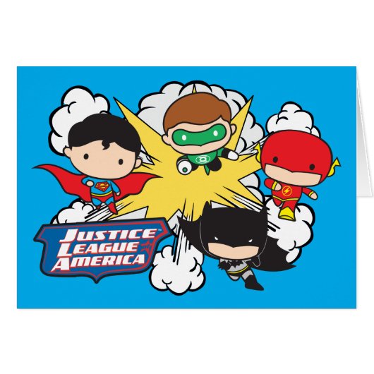 Chibi Justice League of America Explosion Cards (Front Horizontal)