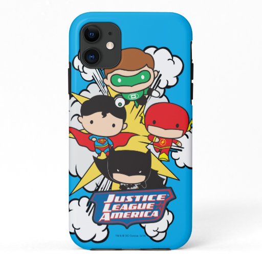Chibi Justice League of America Explosion iPhone 11 Case