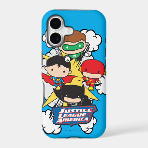 Chibi Justice League of America Explosion iPhone 17 Case
