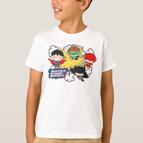 Chibi Justice League of America Explosion T_Shirt